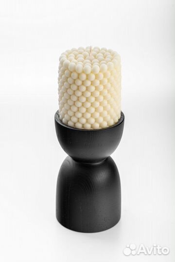 Деревянный подсвечник