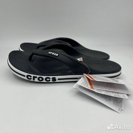 Шлепанцы crocs чёрные