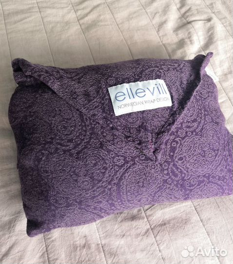 Слинг шарф Ellevill Paisley хлопок-бамбук фиолет