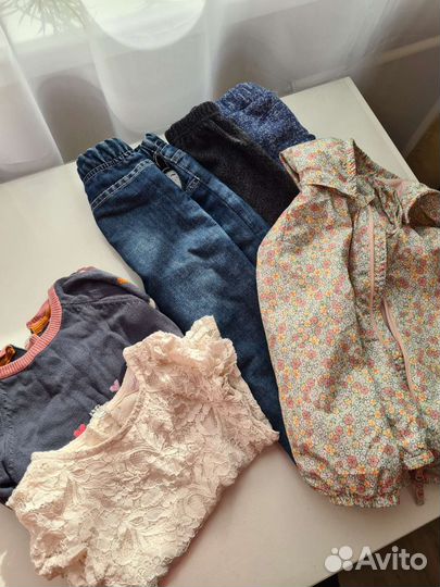 Вещи пакетом на девочку 86 размер