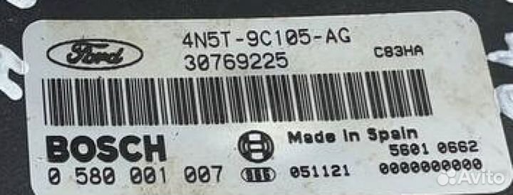 Блок управления топливным насосом Volvo S40