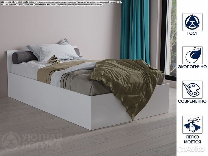 Кровать белая