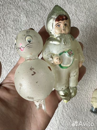 Елочные игрушки на прищепке СССР