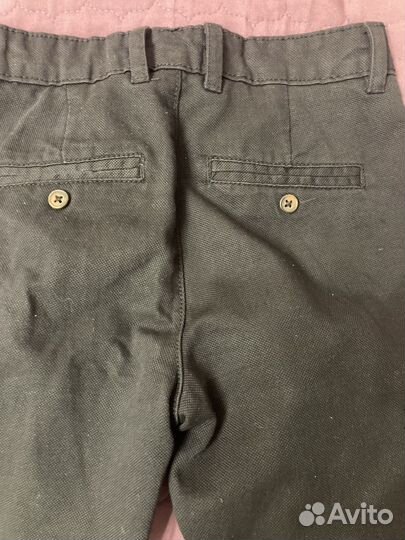 Белая рубашка и брюки для мальчика 128