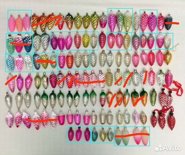 Елочные игрушки СССР /шишки