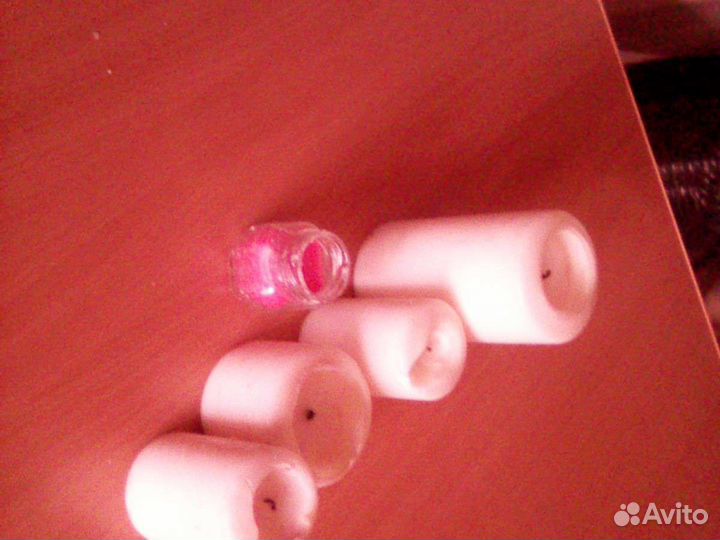 Свечи толстые парафин цвет белый