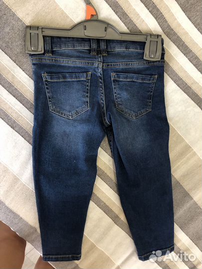 Джинсы новые 98-104