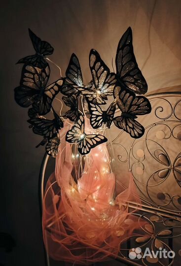 Букет из бабочек - светильник