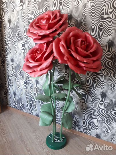 Светильник роза из изолона