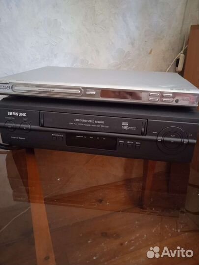 Видеомагнитофон самсунг и видеоплеер panasonic