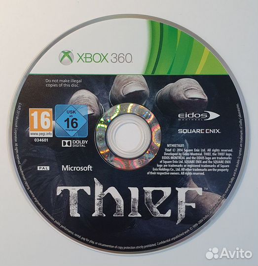 Xbox 360 Thief. Лицензия