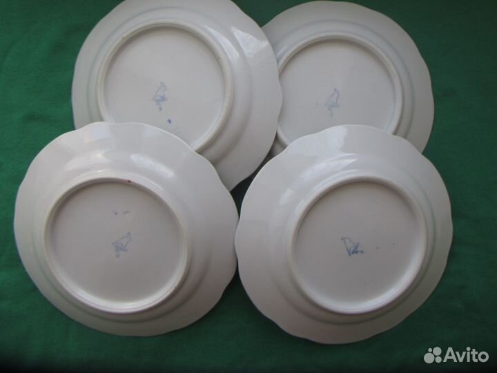 Тарелки времен СССР Дулево, Рига, Коростень, юуфз