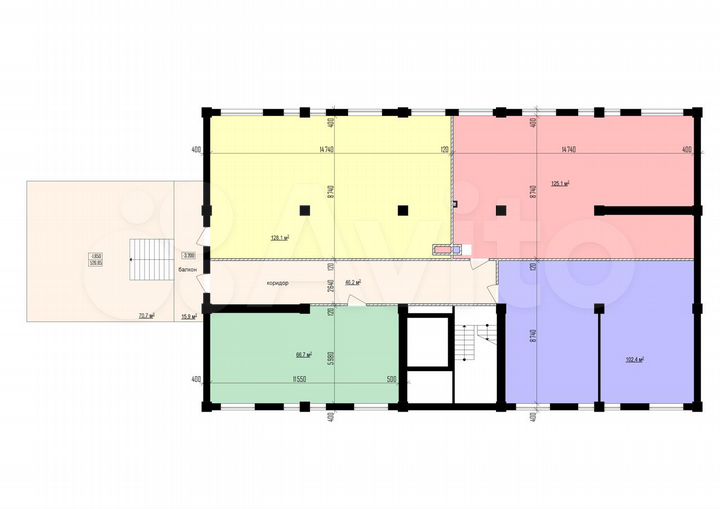Свободного назначения, 120 м²