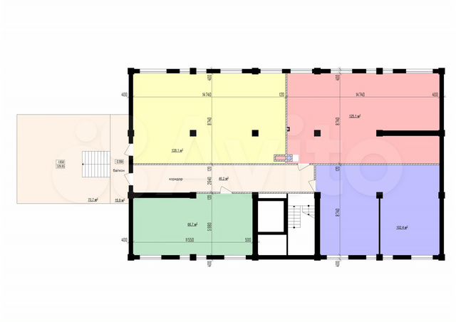 Свободного назначения, 120 м²