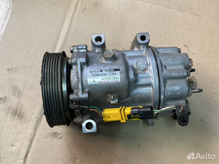 Компрессор кондиционера 2.0hdi Ситроен Пежо