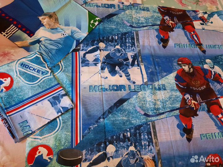 Новый Комплект постельного белья Хоккей