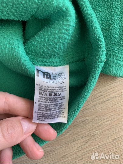 Флисовая толстовка mothercare 104