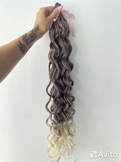 Термоволосы для афрохвостов, наращивания, де кос