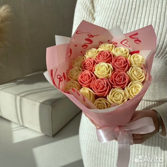 Букет из шоколадных роз