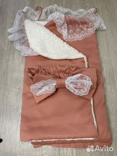 Конверт на выписку для девочки зима