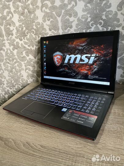 Игровой MSI GTX 965 4GB/core I5 6300HQ/SSD+HDD