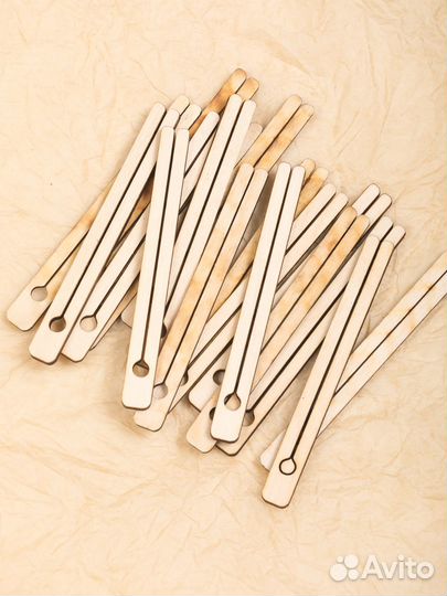 Держатель деревянный ля выравнивания фитиля 10 шт