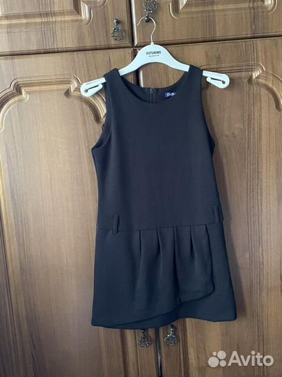 Школьное платье синее