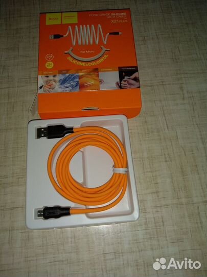 Кабель силиконовый hoco X21 Plus
