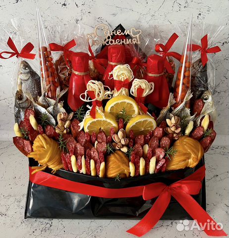 Мужской съедобный букет, подарок мужчине