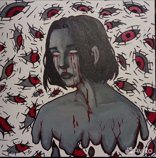 Картина маслом 30х30 