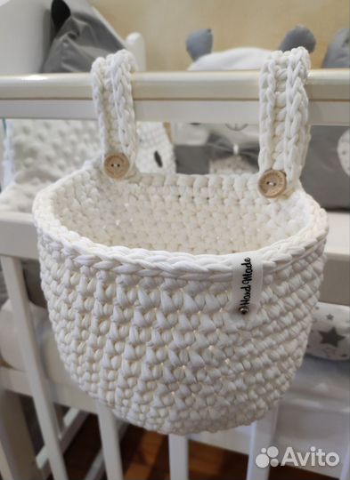 Корзинка органайзер/органайзер на детскую кроватку
