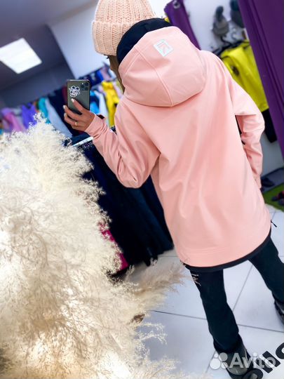 Анорак горнолыжный\сноубордический розовый