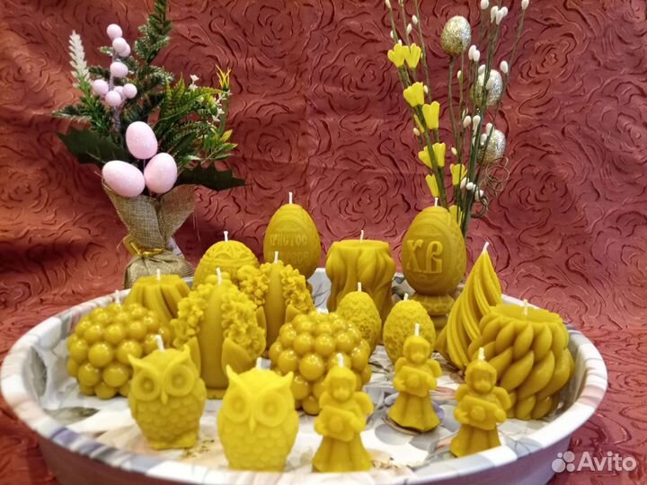 Свечи восковые ручной работы