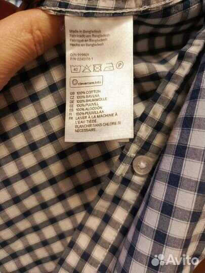 Рубашка H&M в клетку