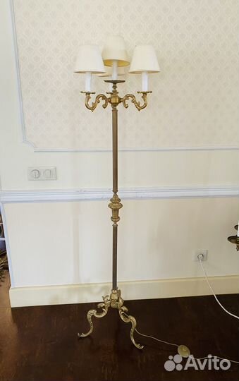 Торшер антикварный 4 лампы