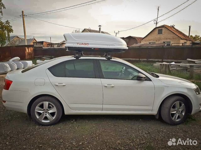 Автобокс на крышу Yuago 150х100х45 см, 410 литров