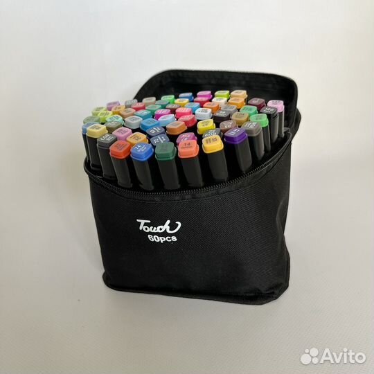 Новые маркеры для скетчинга - 60 шт. Двусторонние