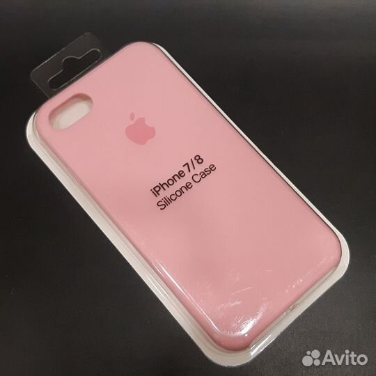 Силиконовый чехол на iPhone 7 / 8 розовый