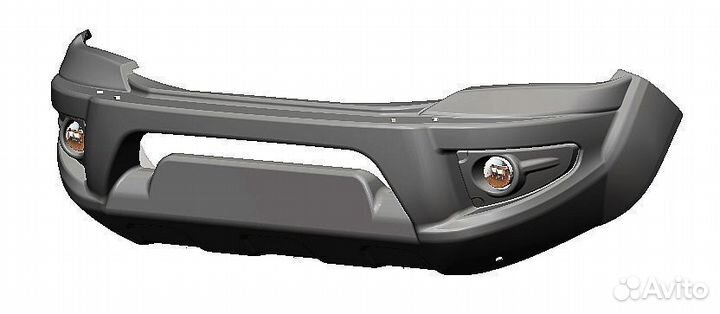 Силовой бампер передний Тoyota с оптикой, покраска