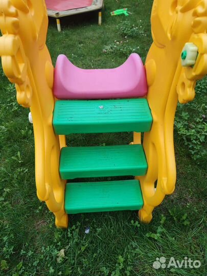 Детская горка пластиковая уличная бу