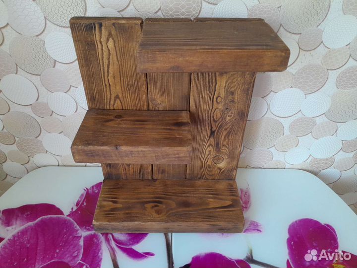 Полка настенная деревянная