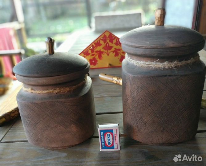 Горшки глиняные этно ручной работы, ухваты, вешалк