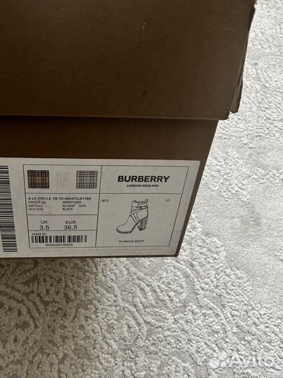 Ботильоны Burberry 36.5