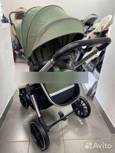 Коляска 3в1 Luxmom 780 оливковый