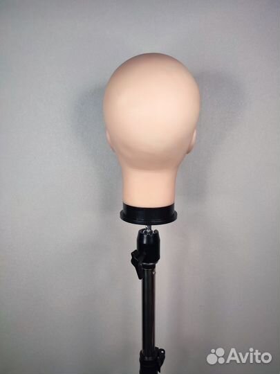 Лысая голова манекен без волос 55см женская