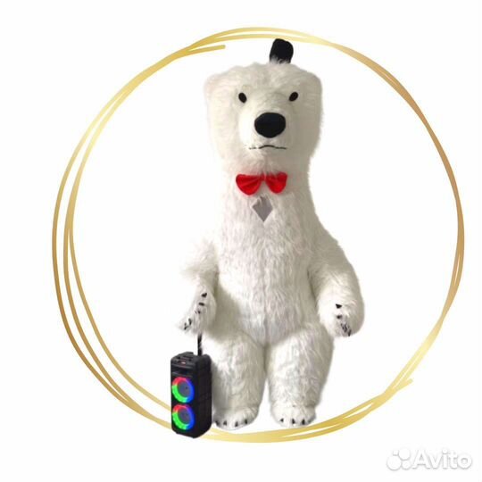 Ростовые куклы/Белый Медведь / Панда поздравление