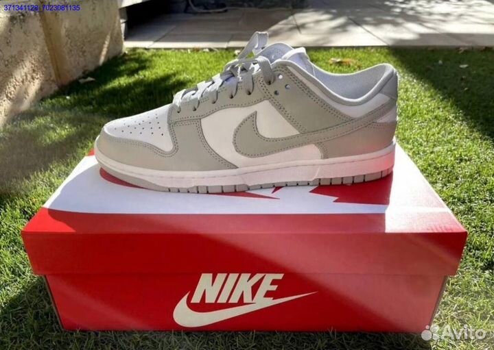 Кроссовки nike sb dunk low grey fog оригинал