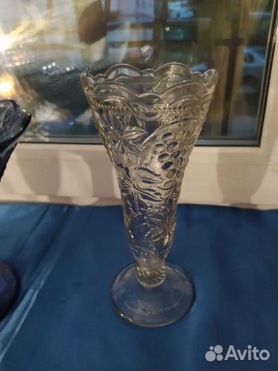 Ваза для фруктов цветное стекло, вазы для цветов