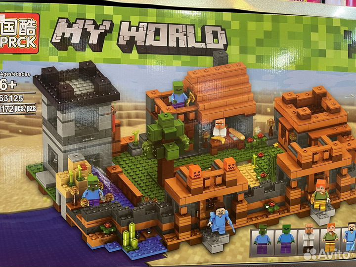 Конструктор Майнкрафт Деревня 1172 деталей