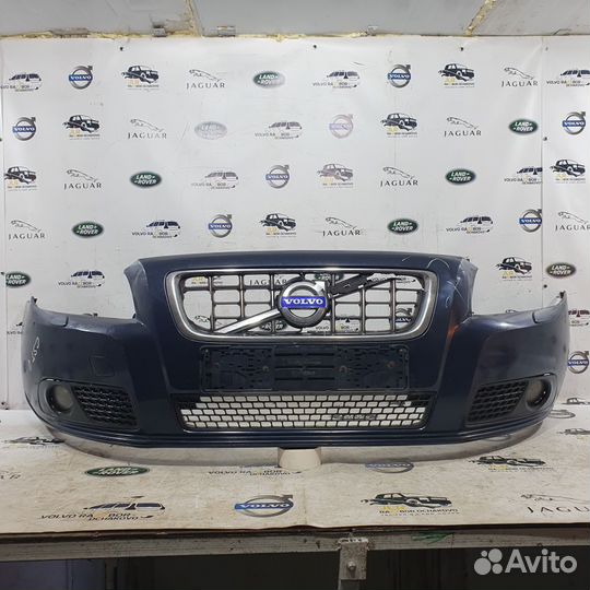 Бампер передний Volvo S80 2006-2013 Цвет: Синий